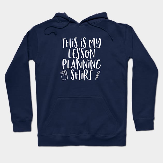 Funny Teacher Gift This Is My Lesson Planning Shirt Hoodie by kmcollectible